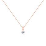 Round Brilliant Solitaire Necklace (Certified) 5