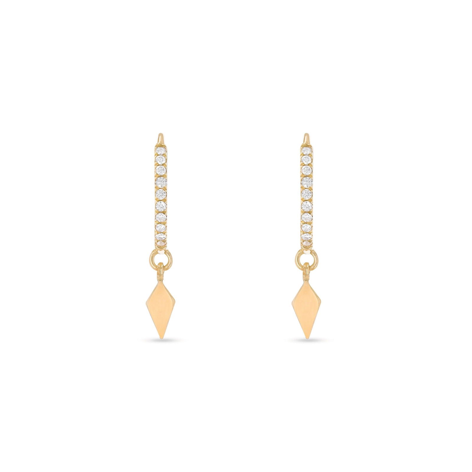Sofia Diamond Pavé Huggies with Kite Charm