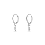 Sofia Diamond Pavé Huggies with Kite Charm 4