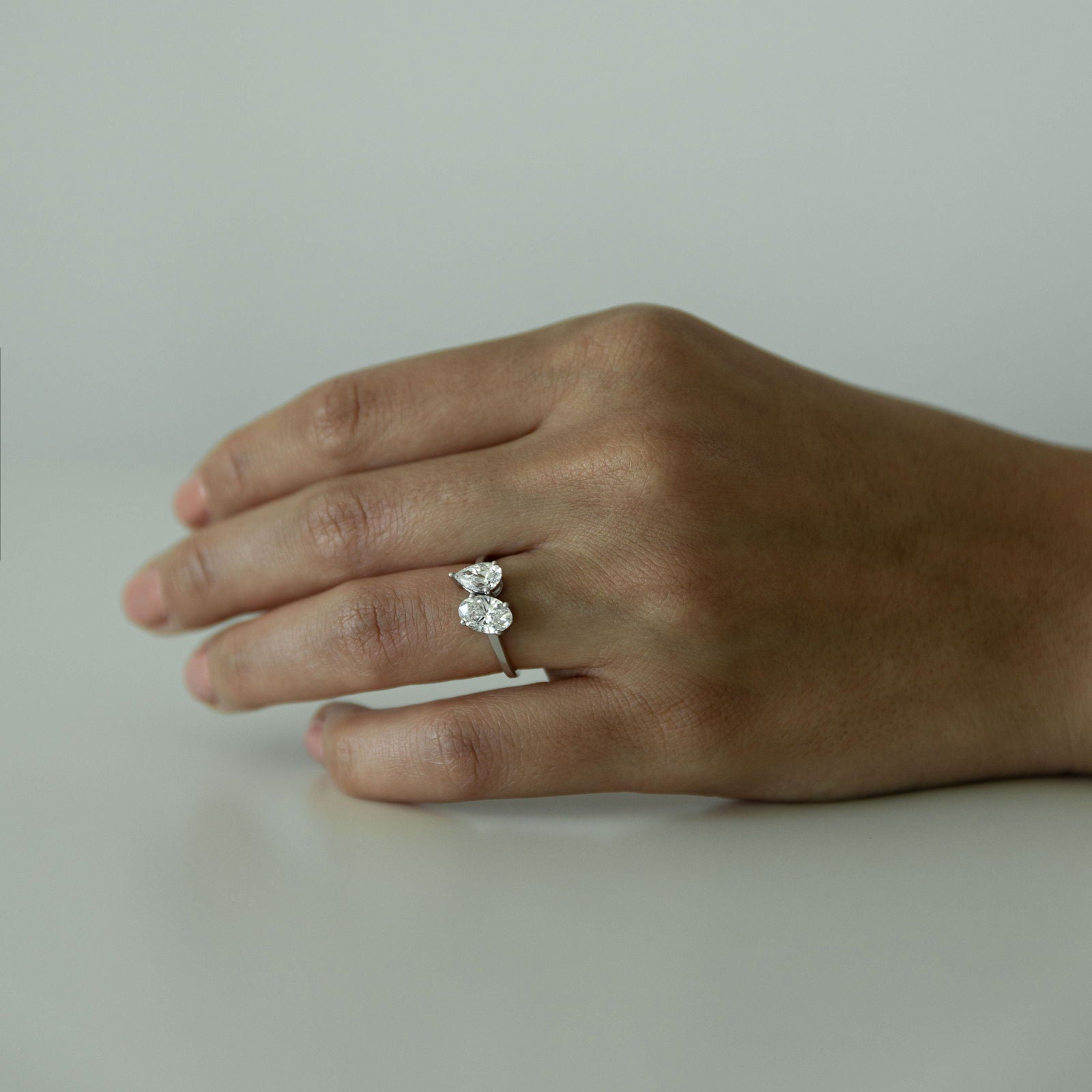 Toi et Moi Diamond Engagement Ring