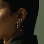 Halo Diamond Hoop Earring (Oval & Round)