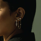 Halo Diamond Hoop Earring (Oval & Round)