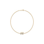 Toi et Moi Bezel Diamond Bracelet – Oval & Pear
