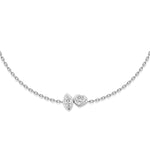 Toi et Moi Bezel Diamond Bracelet – Heart & Marquise