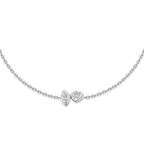 Toi et Moi Bezel Diamond Bracelet – Heart & Marquise