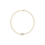 Toi et Moi Bezel Diamond Bracelet – Heart & Marquise