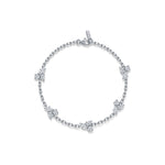 Trinity Diamond Cluster Bracelet