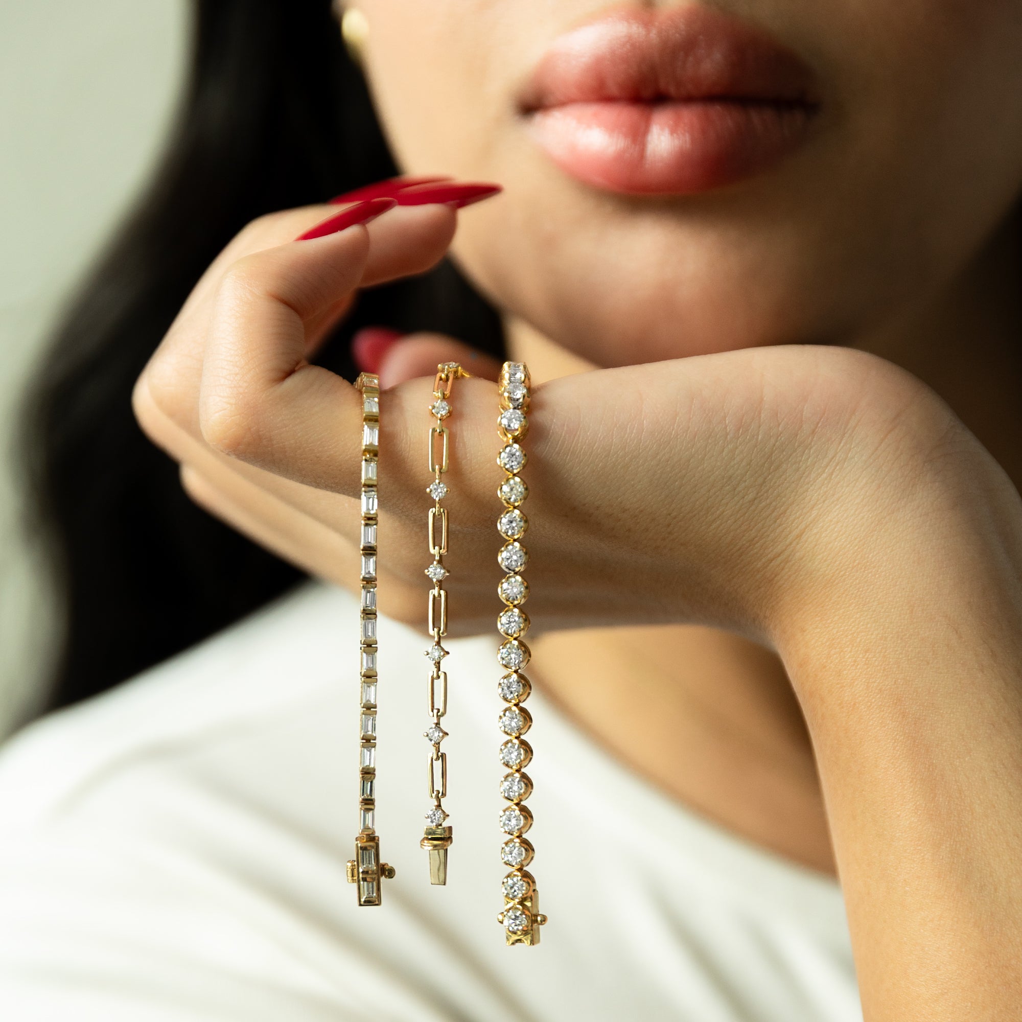 Orbit Diamond Link Bracelet