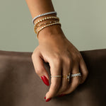 Lab Diamond Tennis Bracelets Stack