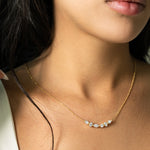 Cascade Multi-Shape Diamond Bar Necklace