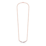 Cascade Multi-Shape Diamond Bar Necklace