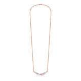 Cascade Multi-Shape Diamond Bar Necklace