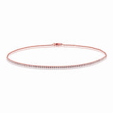 Pavé Half Tennis Diamond Bar Choker