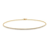 Pavé Half Tennis Diamond Bar Choker