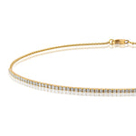 Pavé Half Tennis Diamond Bar Choker 3