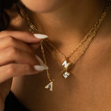 Diamond Initial Necklace