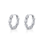 Inside Out Pear Shape Hoops