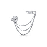 Astra Trio Diamond Ear Cuff with Chain