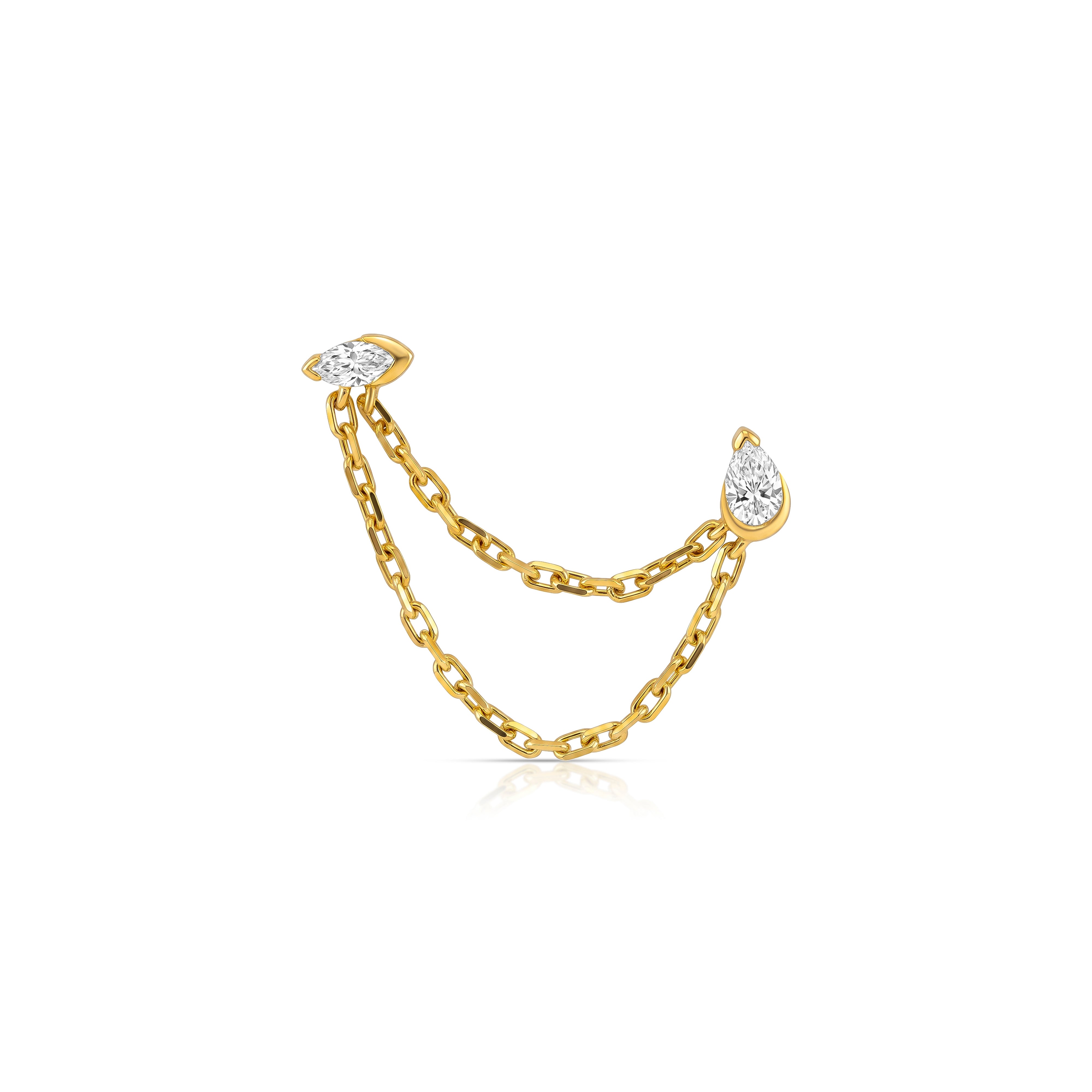 Mirage Dual Chain Earring