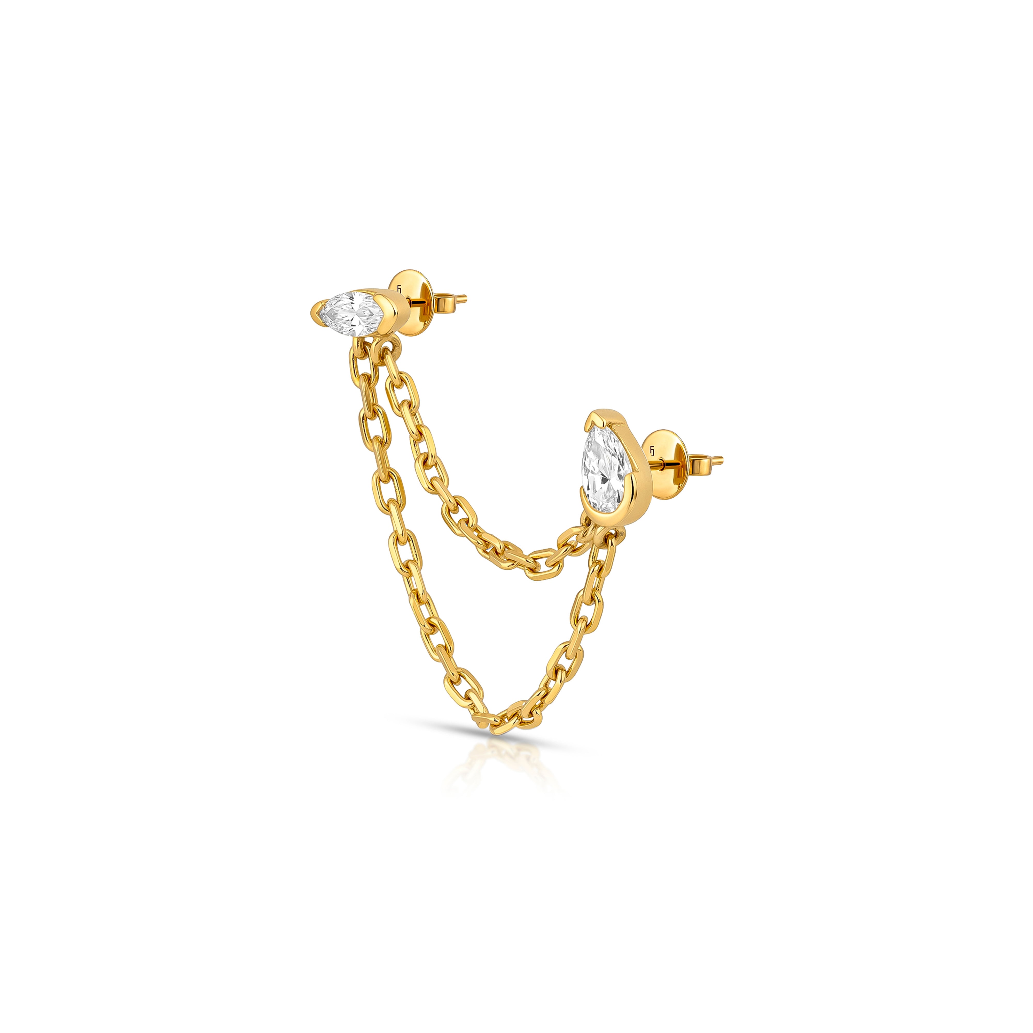 Mirage Dual Chain Earring