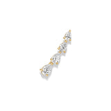 Graduated Pear Shape Diamond Ear Climber