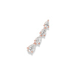 Graduated Pear Shape Diamond Ear Climber
