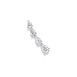 Graduated Pear Shape Diamond Ear Climber