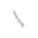 Graduated Pear Shape Diamond Ear Climber