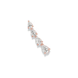 Graduated Pear Shape Diamond Ear Climber