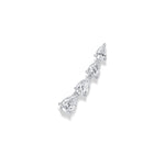 Graduated Pear Shape Diamond Ear Climber