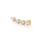 Graduated Pear Shape Diamond Ear Climber