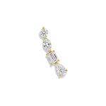 Multi-shape Diamond Ear Climber