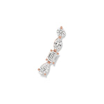 Multi-shape Diamond Ear Climber