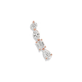 Multi-shape Diamond Ear Climber