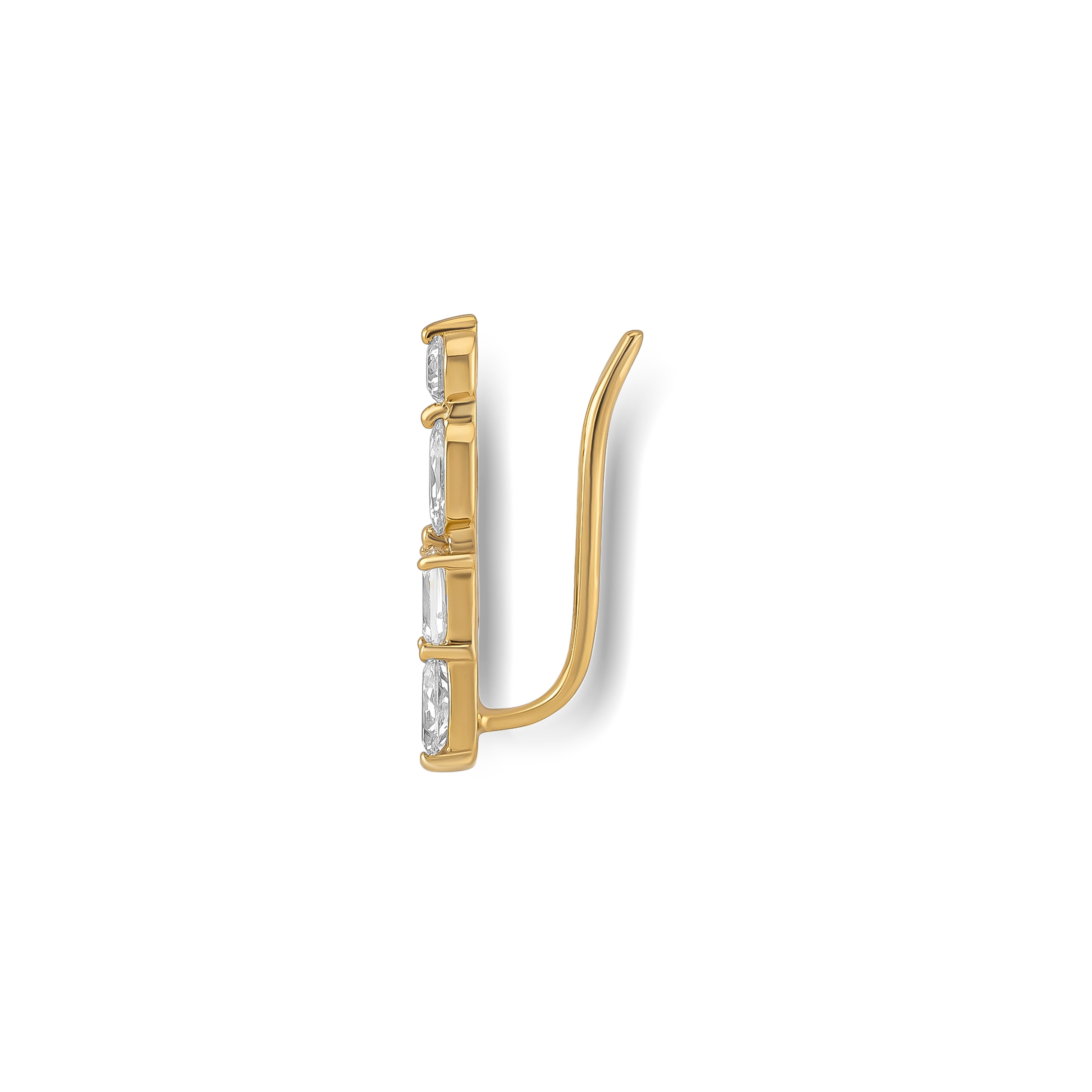 Multi-shape Diamond Ear Climber