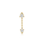 Prism Diamond Chain Earring (Trilliant)