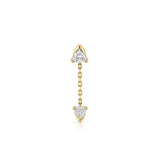Prism Diamond Chain Earring (Trilliant)