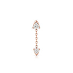 Prism Diamond Chain Earring (Trilliant)