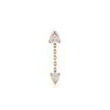 Prism Diamond Chain Earring (Trilliant)