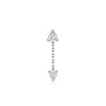Prism Diamond Chain Earring (Trilliant)