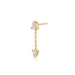 Prism Diamond Chain Earring (Trilliant)
