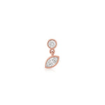 Aura Drop Earring (Round & Marquise)