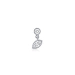 Aura Drop Earring (Round & Marquise)