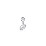 Aura Drop Earring (Round & Marquise)