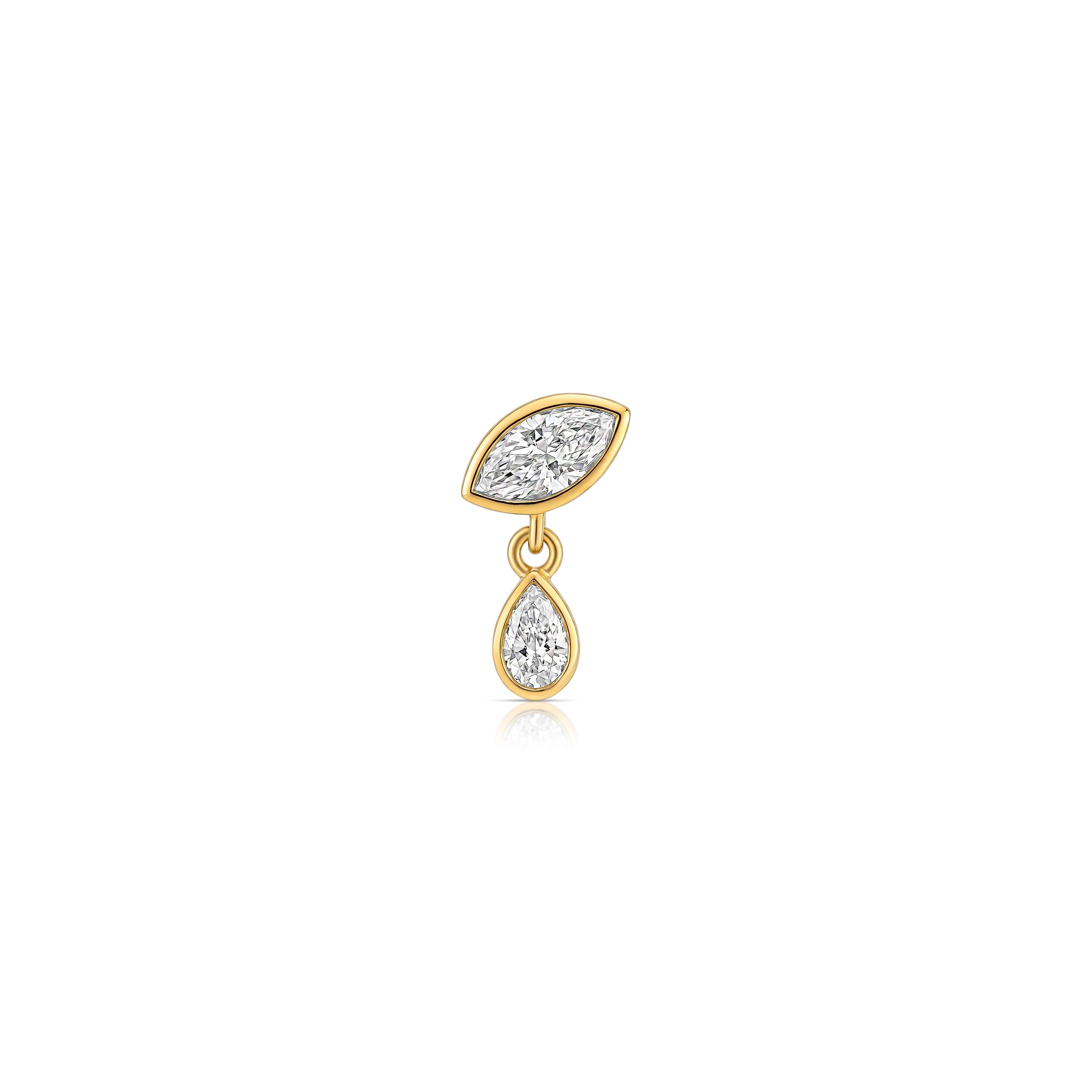 Mirage Drop Earring (Pear & Marquise)