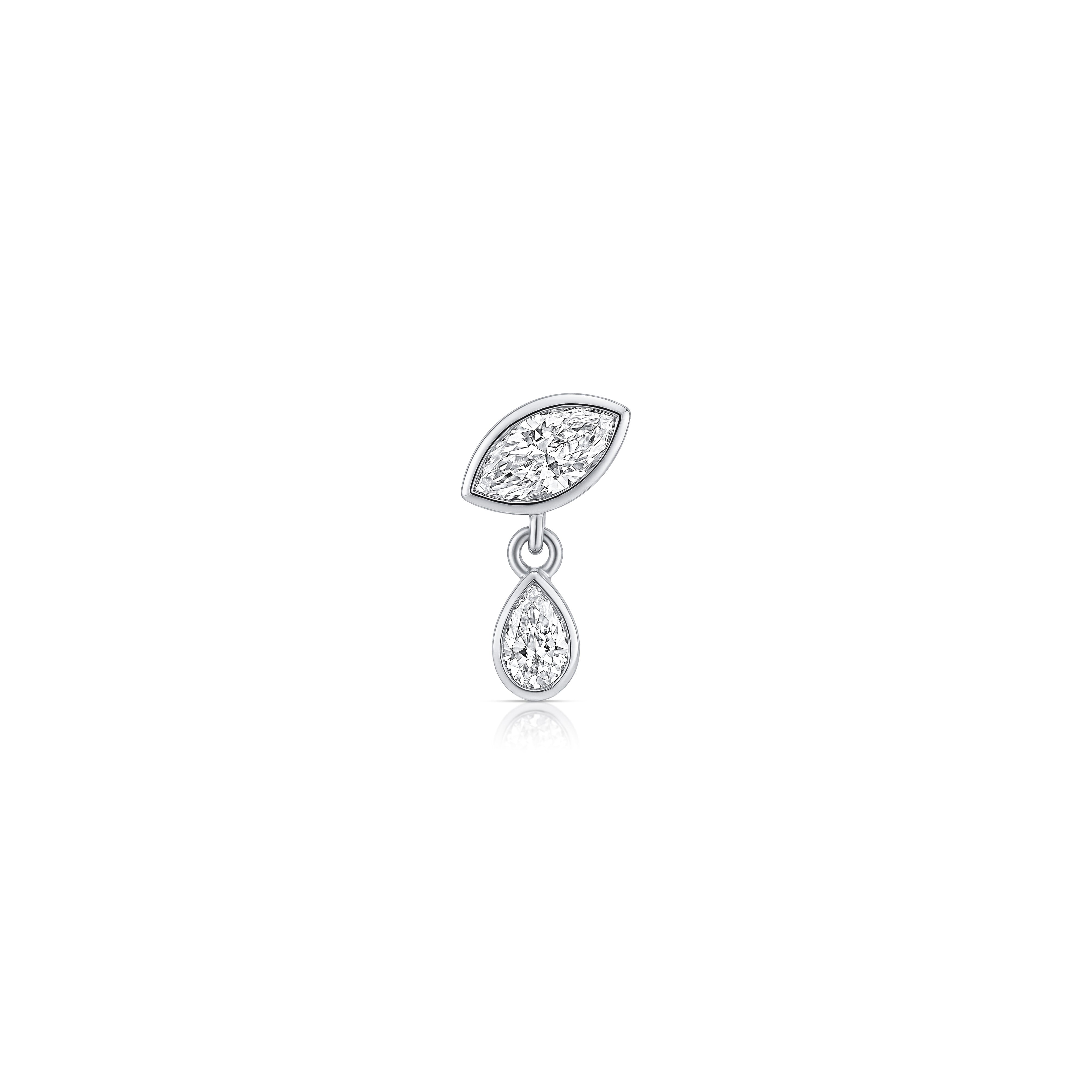 Mirage Drop Earring (Pear & Marquise)