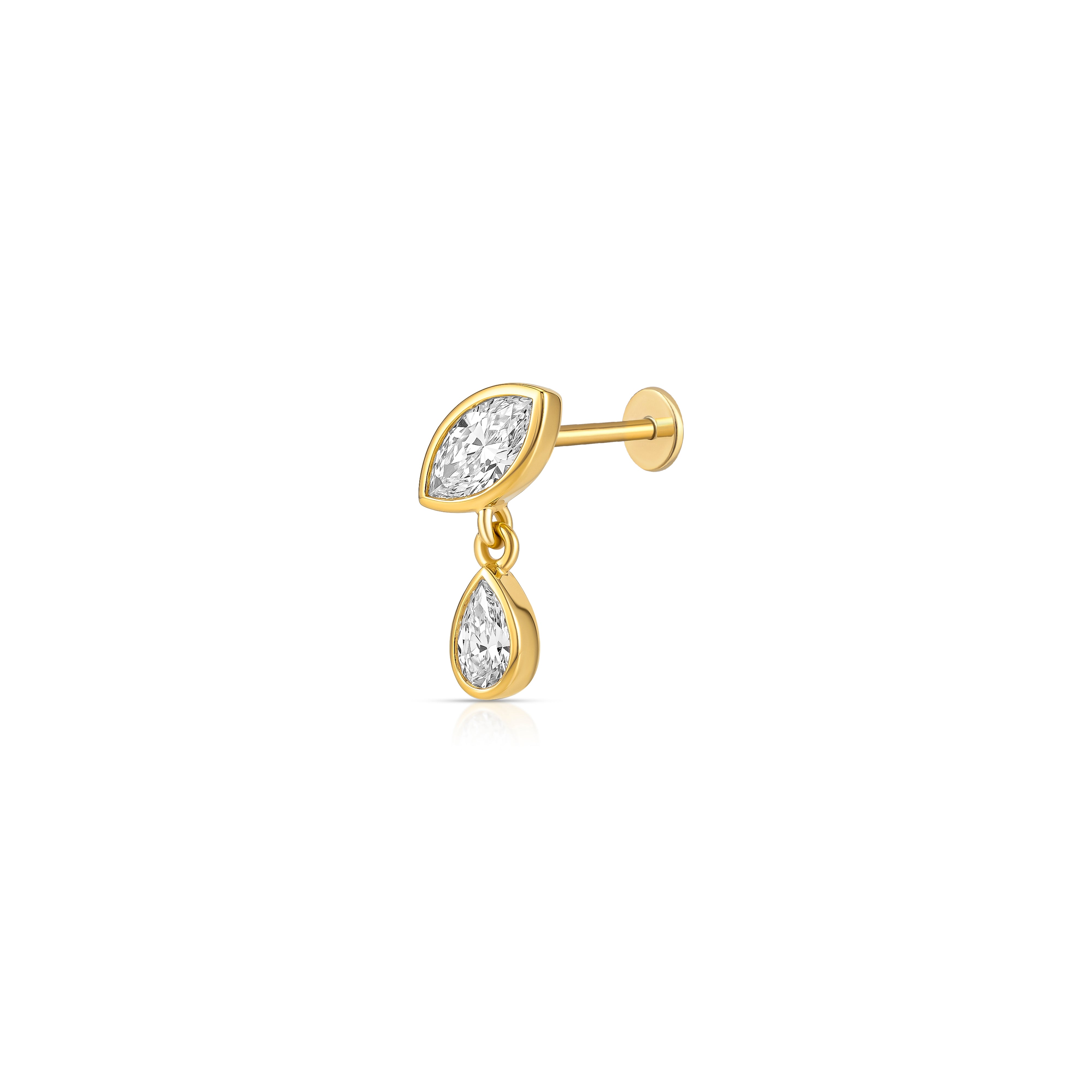 Mirage Drop Earring (Pear & Marquise)