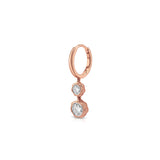 Bloom Diamond Hoop Earring (Round Brilliant)
