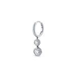 Bloom Diamond Hoop Earring (Round Brilliant)
