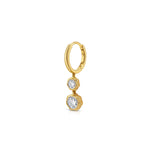 Bloom Diamond Hoop Earring (Round Brilliant)